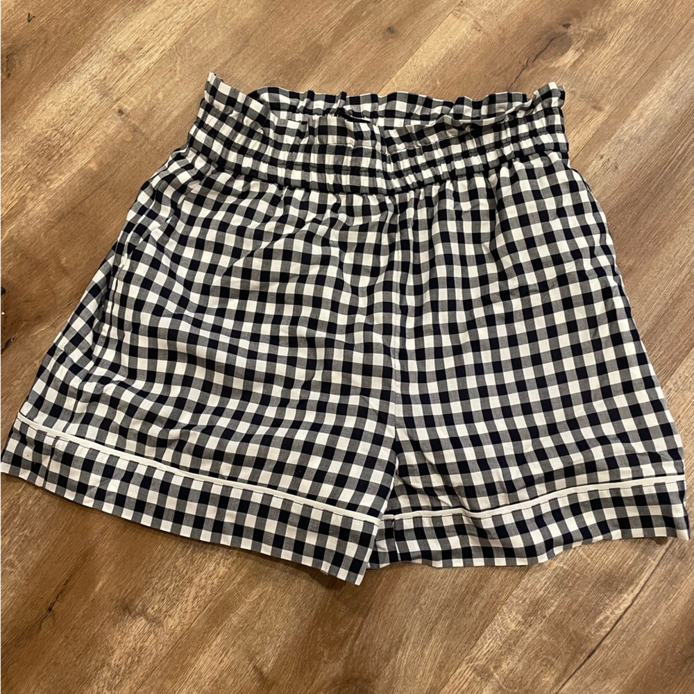 Jcrew women’s size small black and white gingham shorts